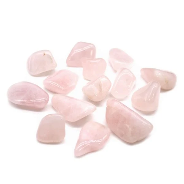 L Tumble Stone - Rose Quartz. Example stone only, not the complete kit. Your selection may differ.
