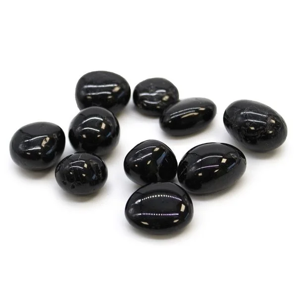 L Tumble Stone - Black Tourmaline. Example stone only, not the complete kit. Your selection may differ.